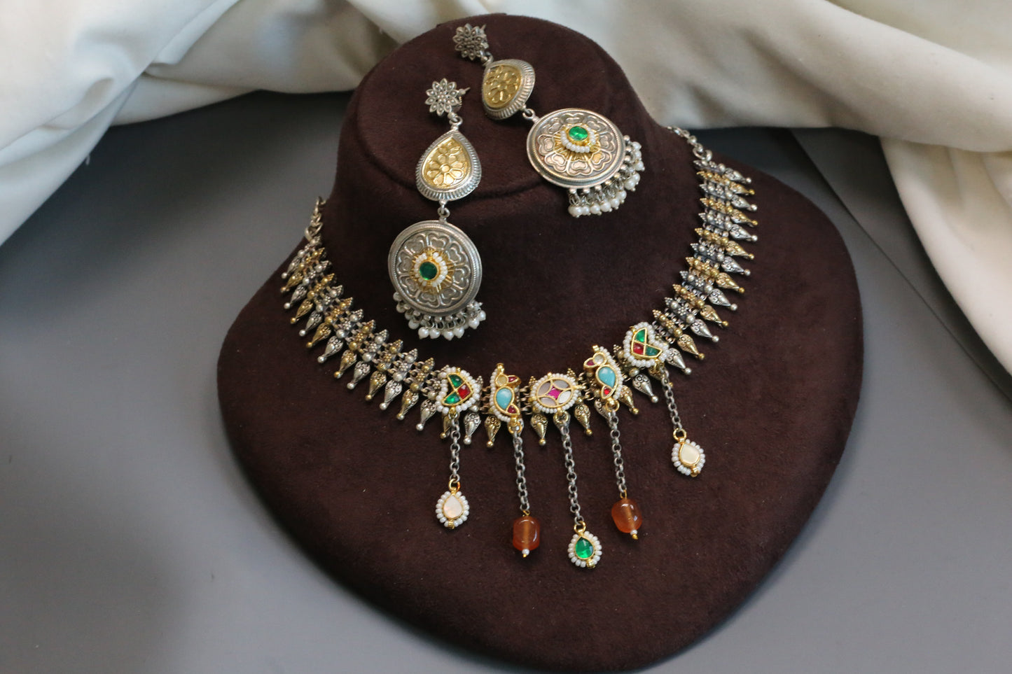 Siya Fusion Kundan Necklace Set