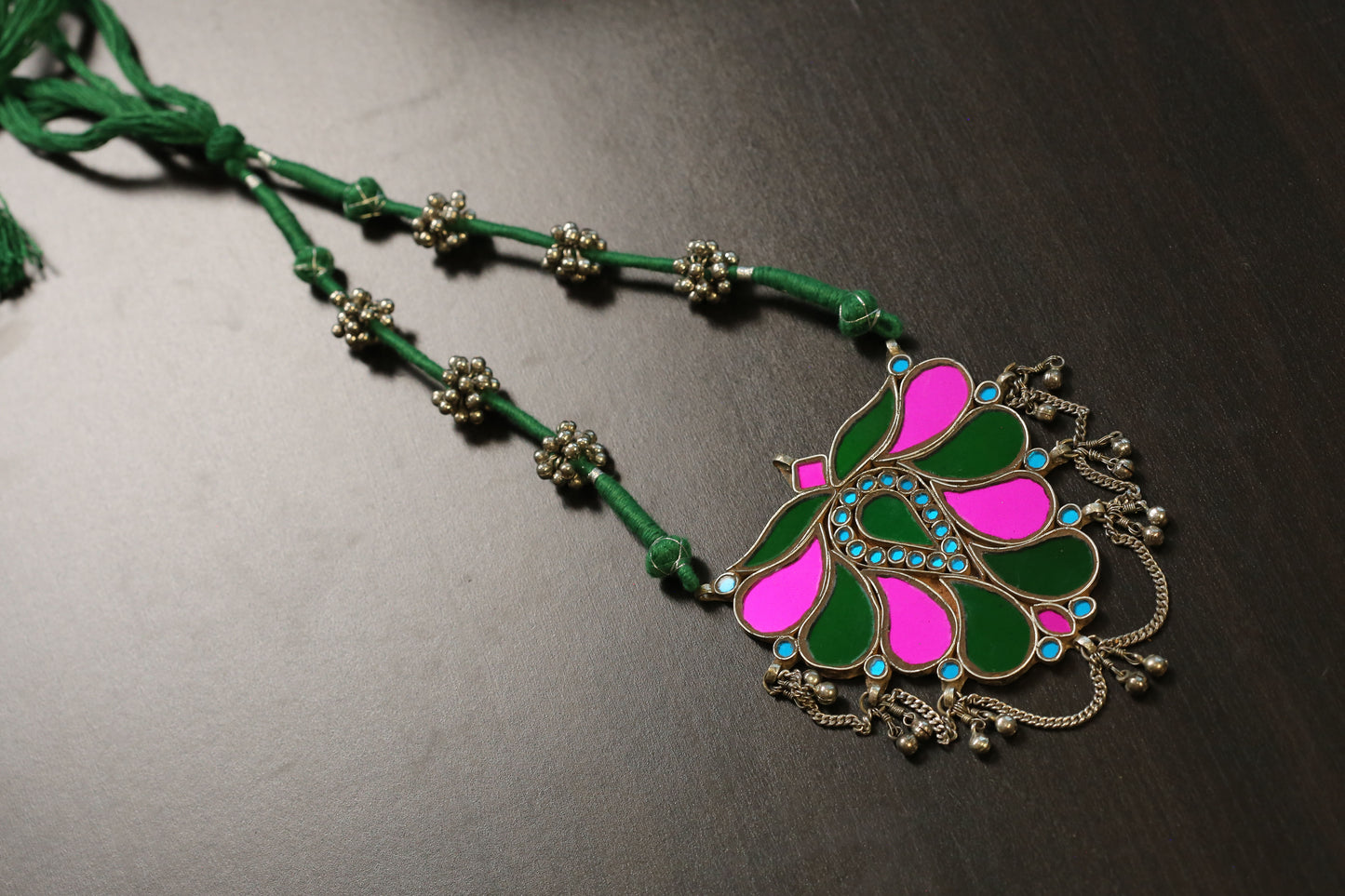 Real Glass Oxidized Necklac (T103-13)