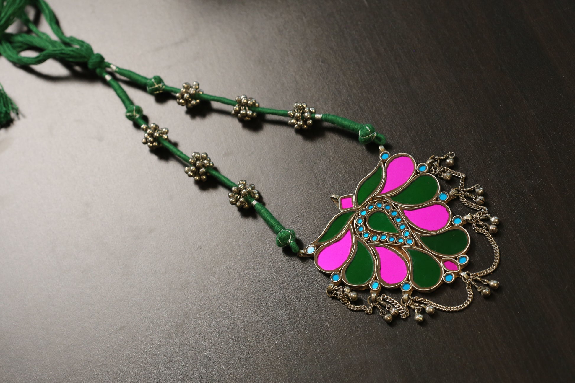 Real Glass Oxidized Necklac (T103-13)