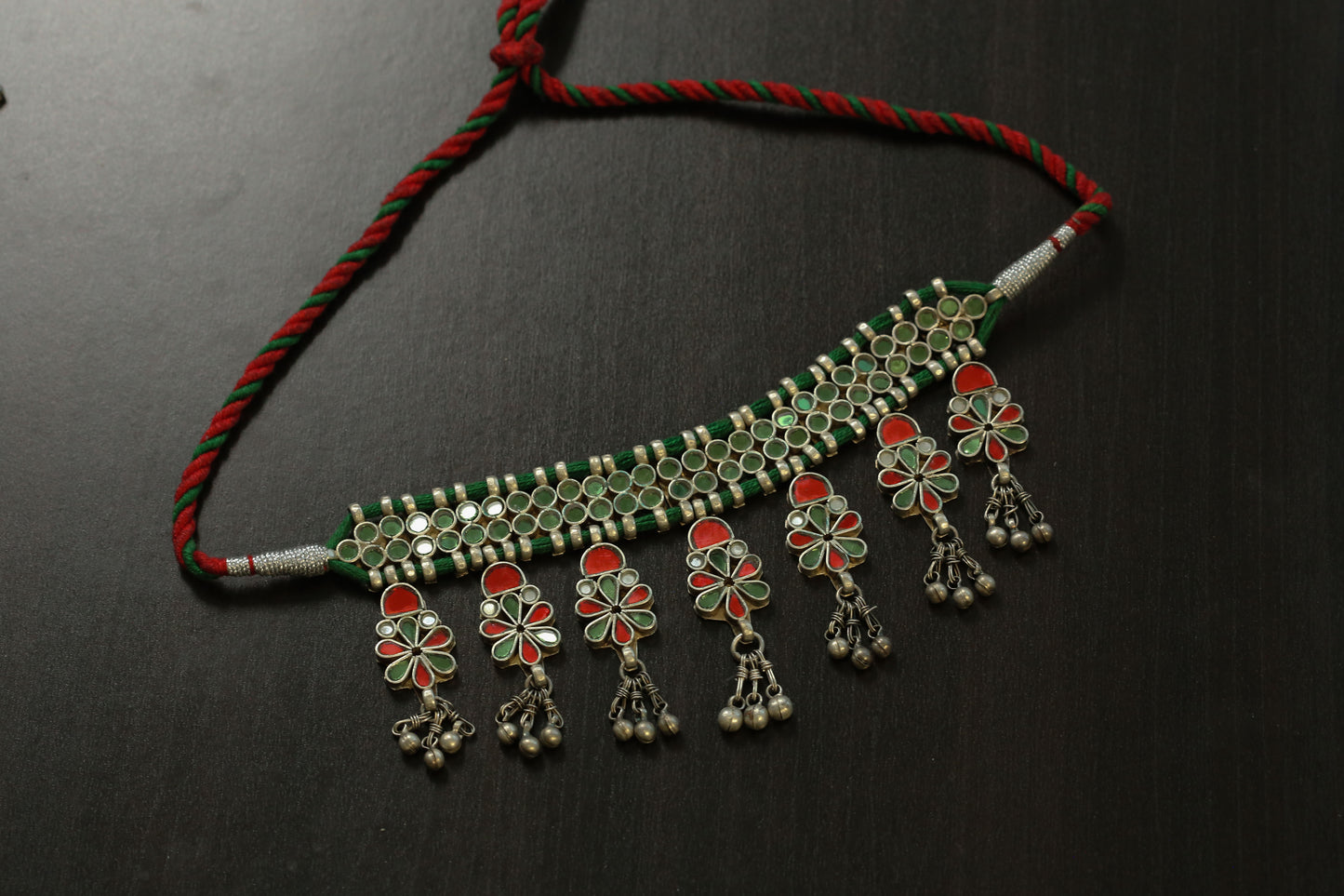 Real Glass Oxidized Necklac (T103-14)