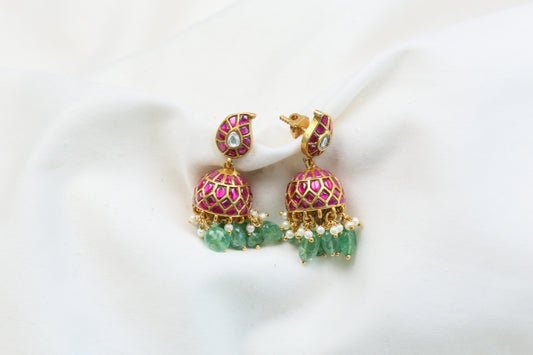 Small Kriti Kundan Jadau Jhumka