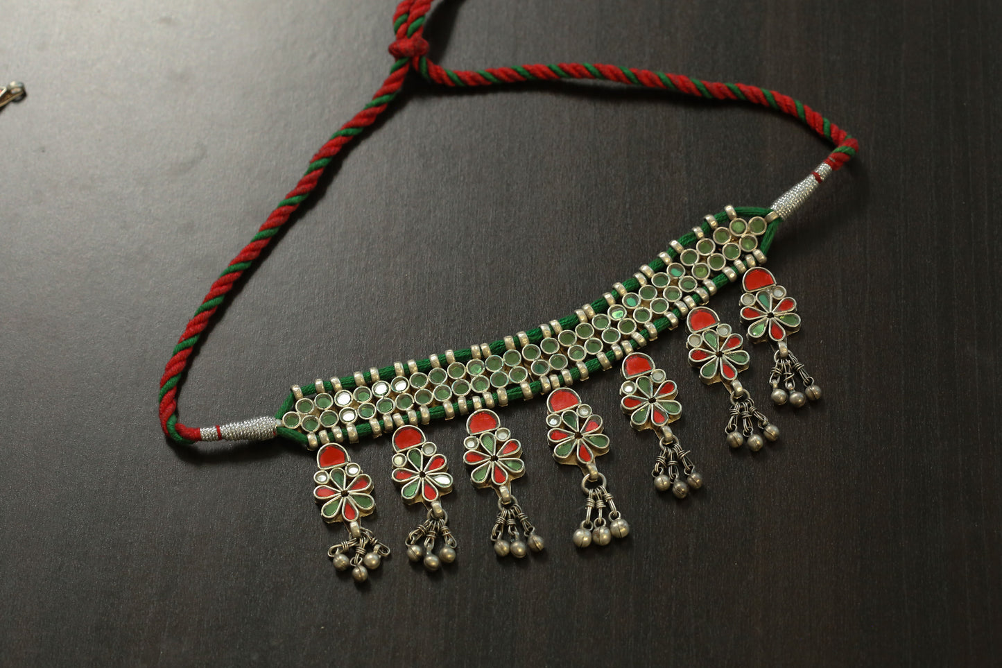 Real Glass Oxidized Necklac (T103-14)