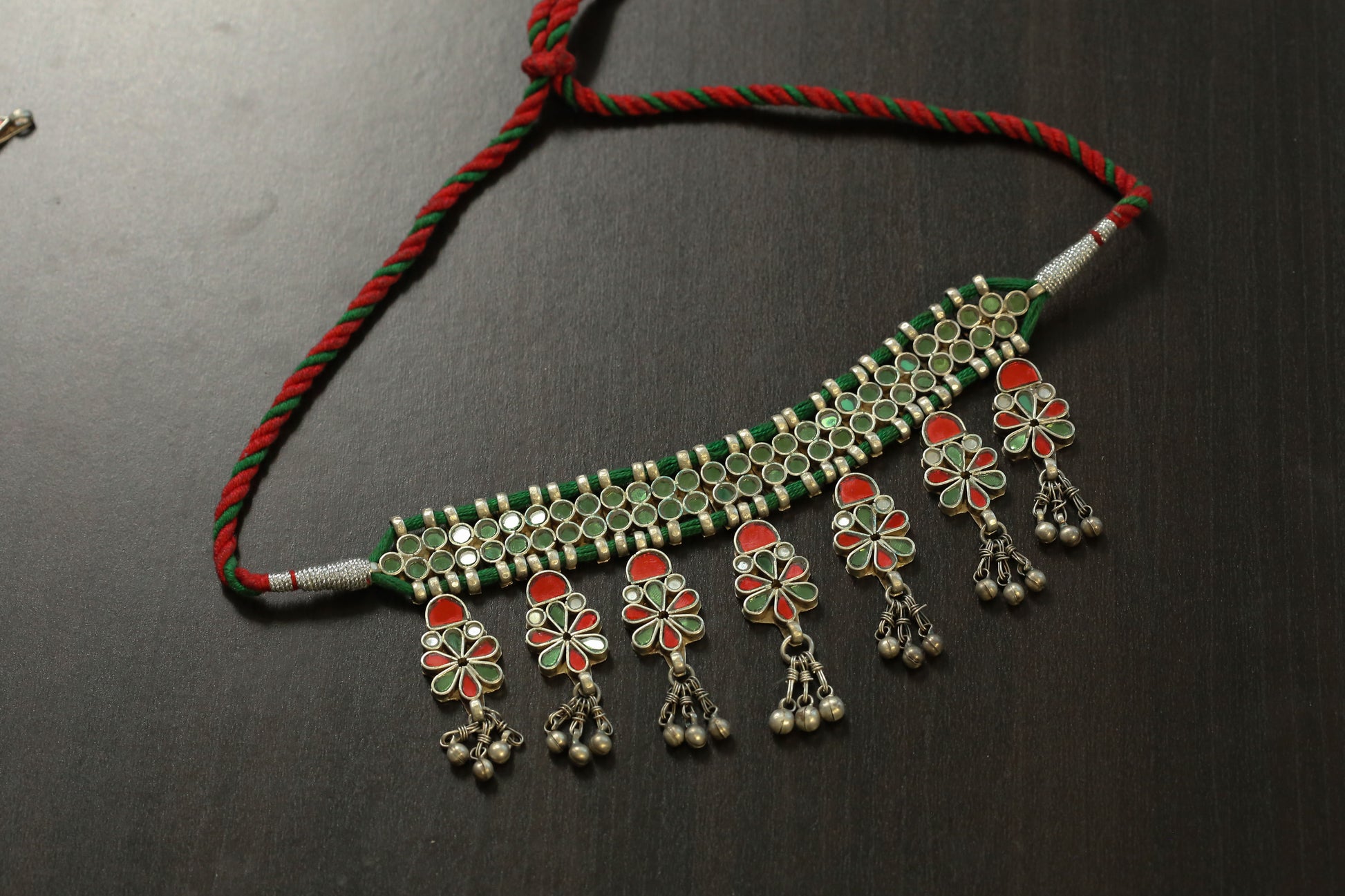 Real Glass Oxidized Necklac (T103-14)