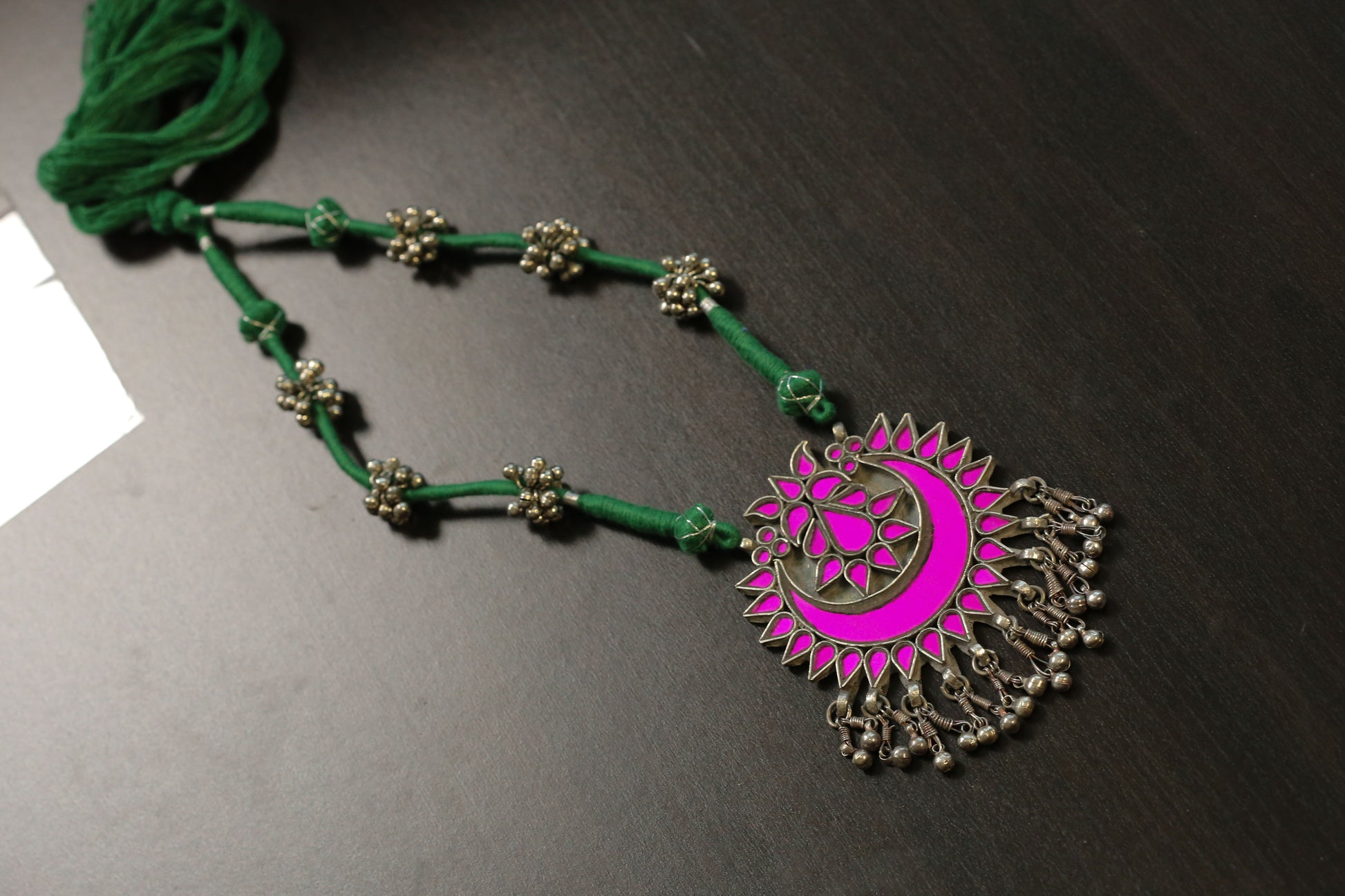 Real Glass Oxidized Necklac (T103-22)