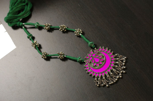 Real Glass Oxidized Necklac (T103-22)