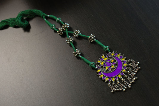 Real Glass Oxidized Necklac (T103-19)
