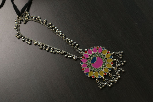 Real Glass Oxidized Necklace (T103-23)