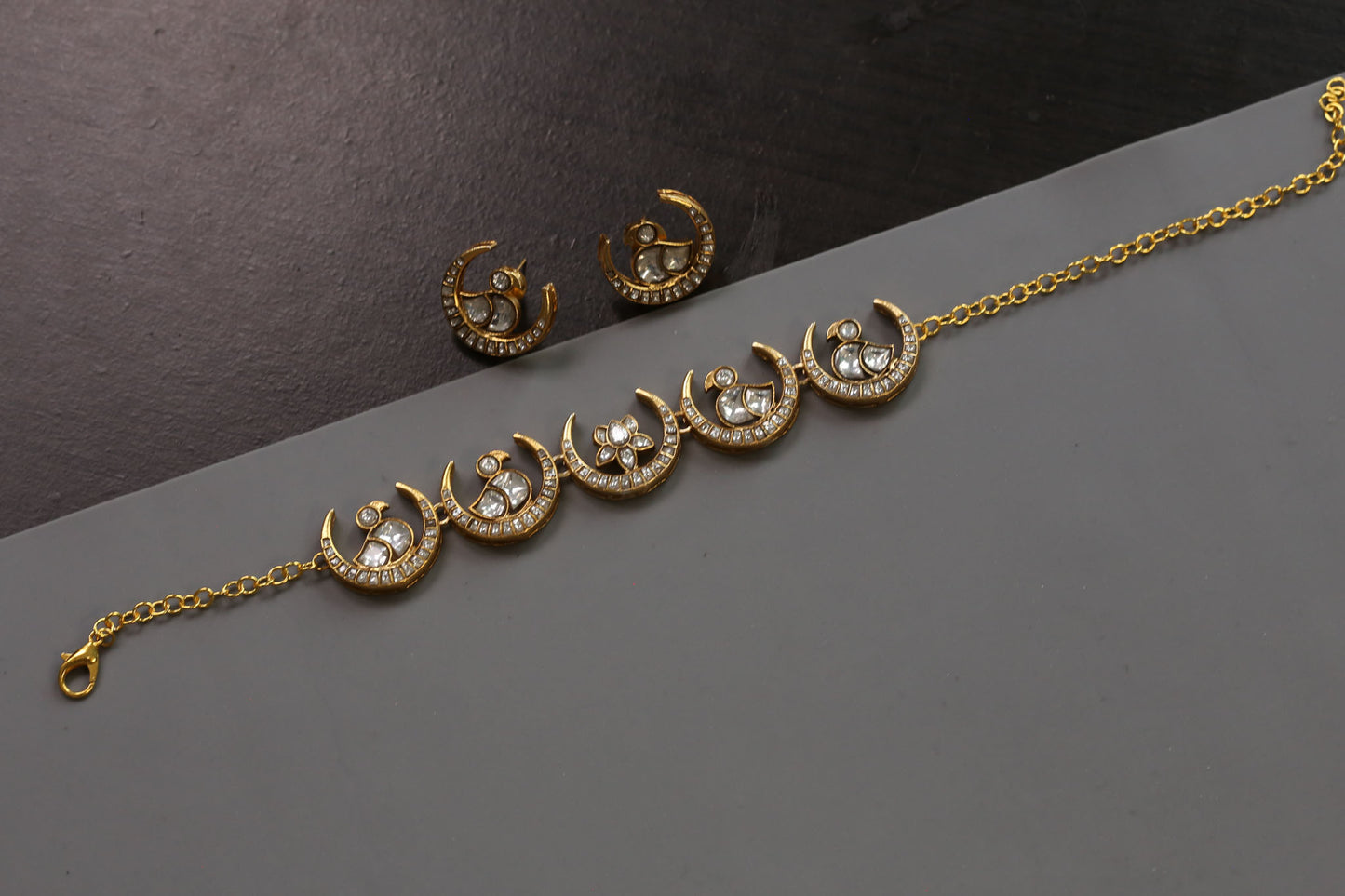 Chand Lotus  Kundan Jadau Choker Set