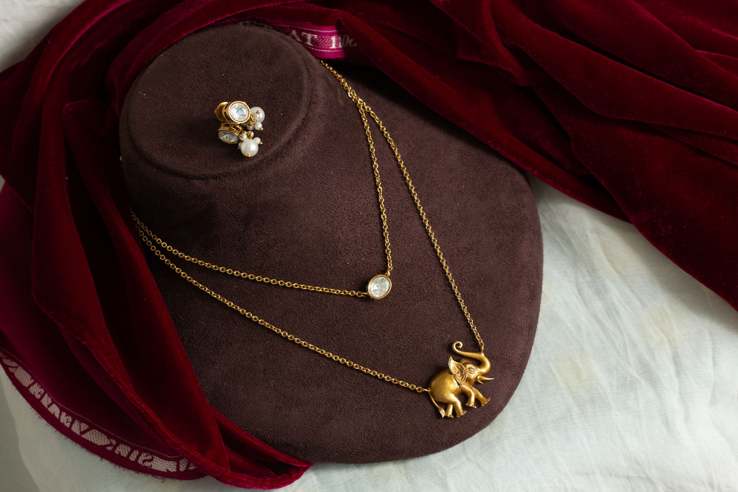 Kareena Designer Stacking Chain Necklace Set