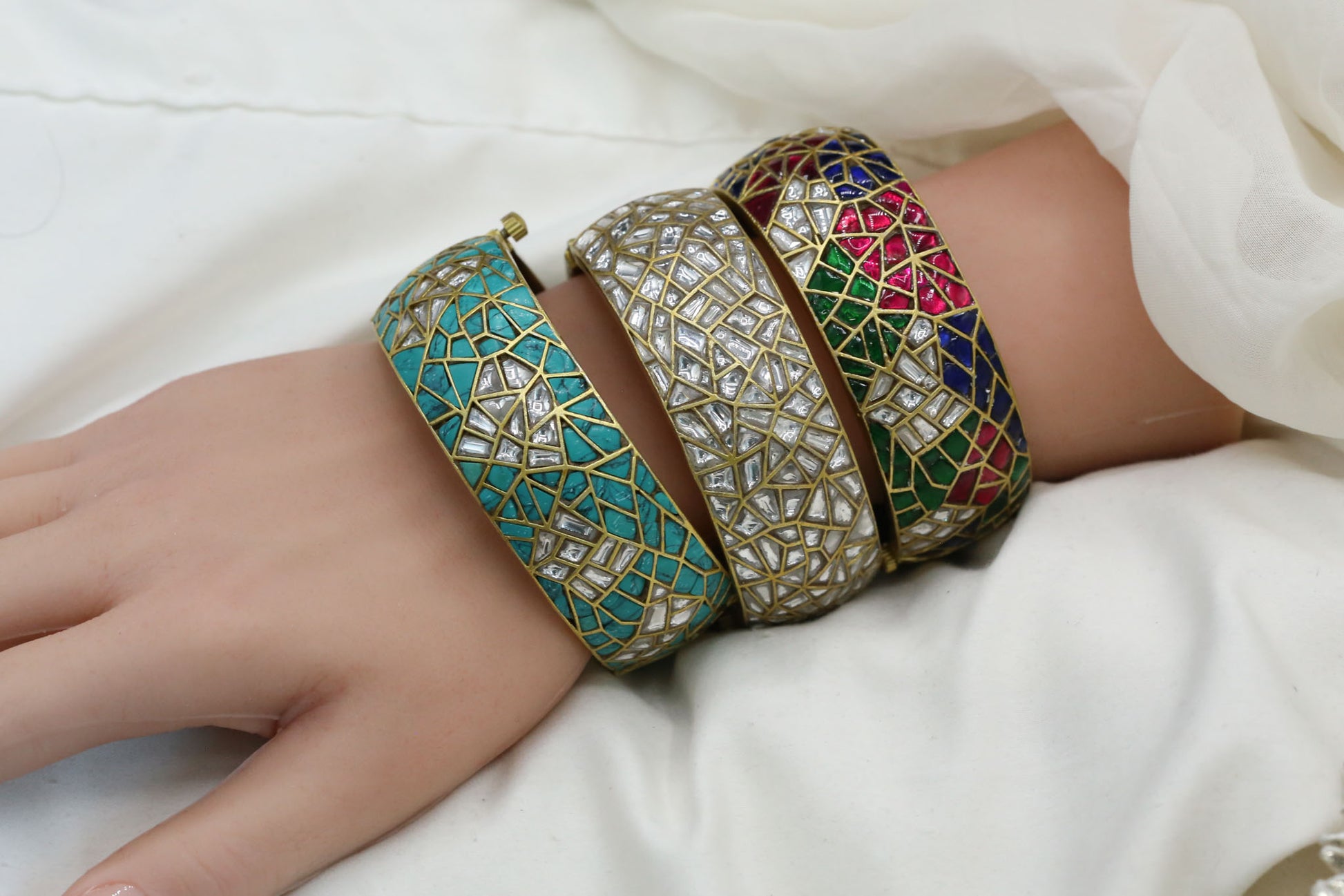 Sunidhi Takkar Jadau Kundan Bangle (2.6 Openable)