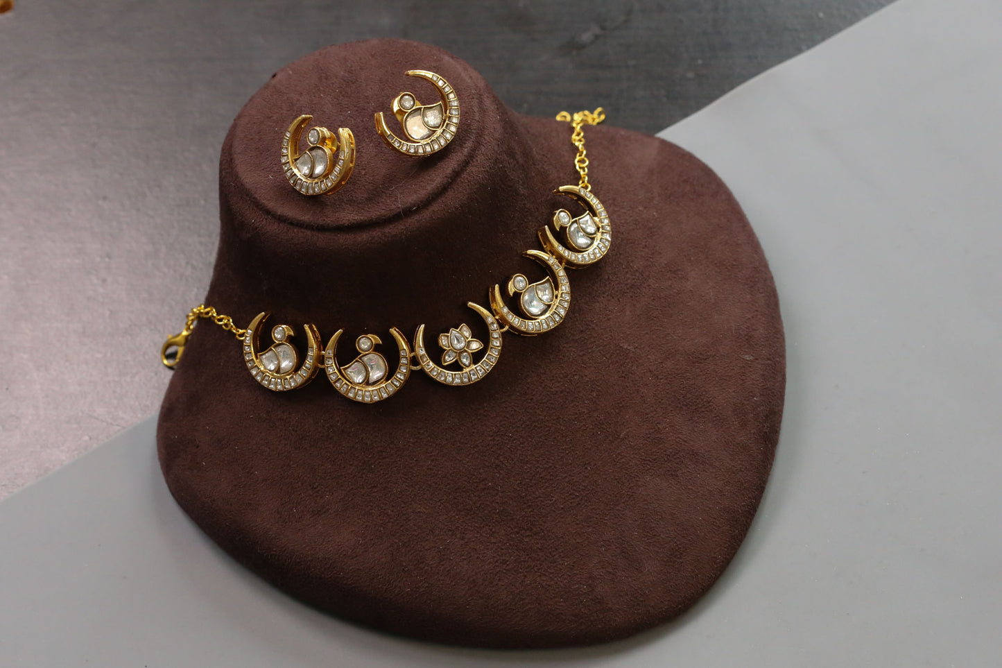 Chand Lotus  Kundan Jadau Choker Set