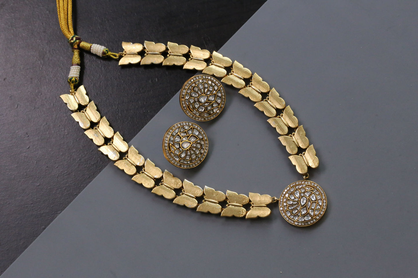 Surabhi Contemporary Jadau Necklace Set