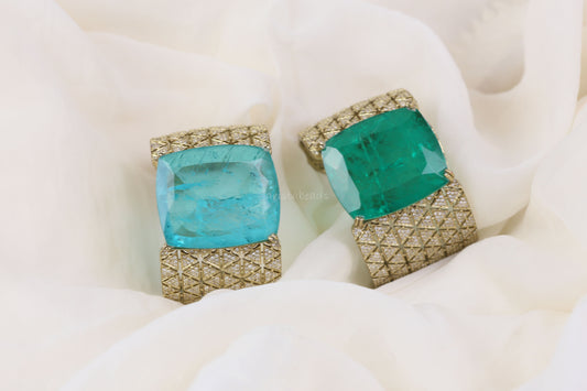Antique Mehndi Polish Doublet Cuffs (B101-23)