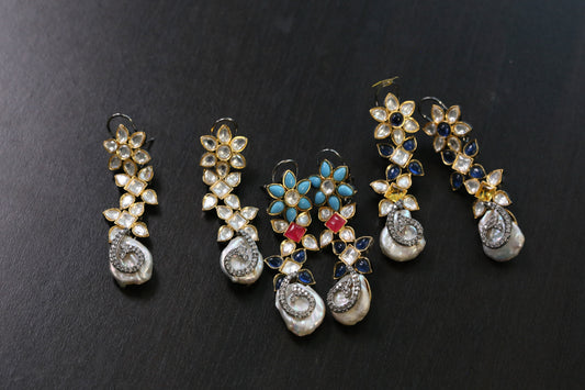 Tara Barouque Pearl Victorian Earrings (101-89)