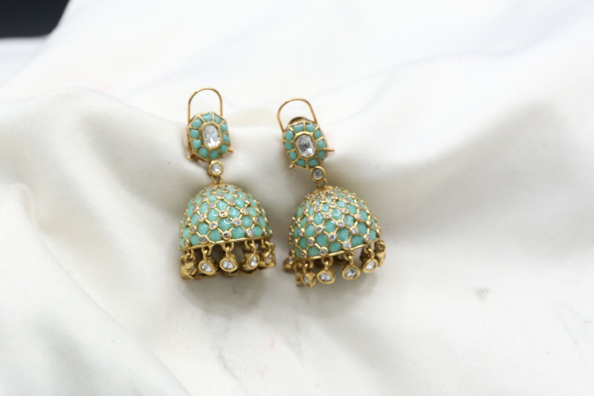 Takkar Kundan Polki Kundan Jhumka - Mint