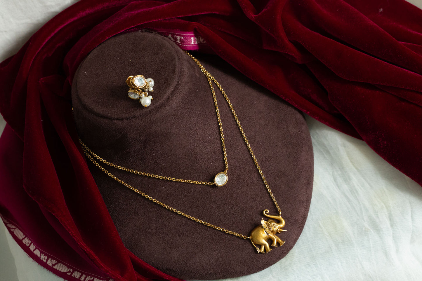 Kareena Designer Stacking Chain Necklace Set