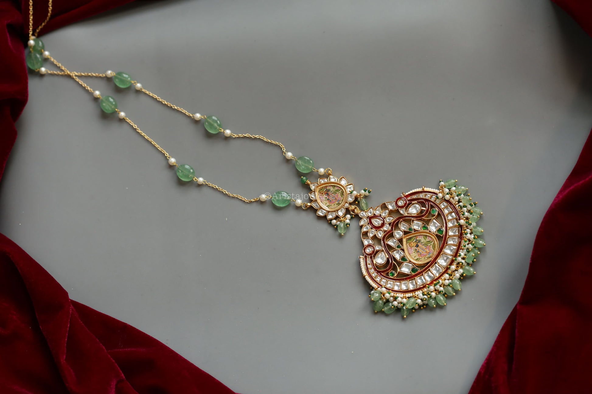 Pichwai Jadau & Enamel Srinathji Necklace