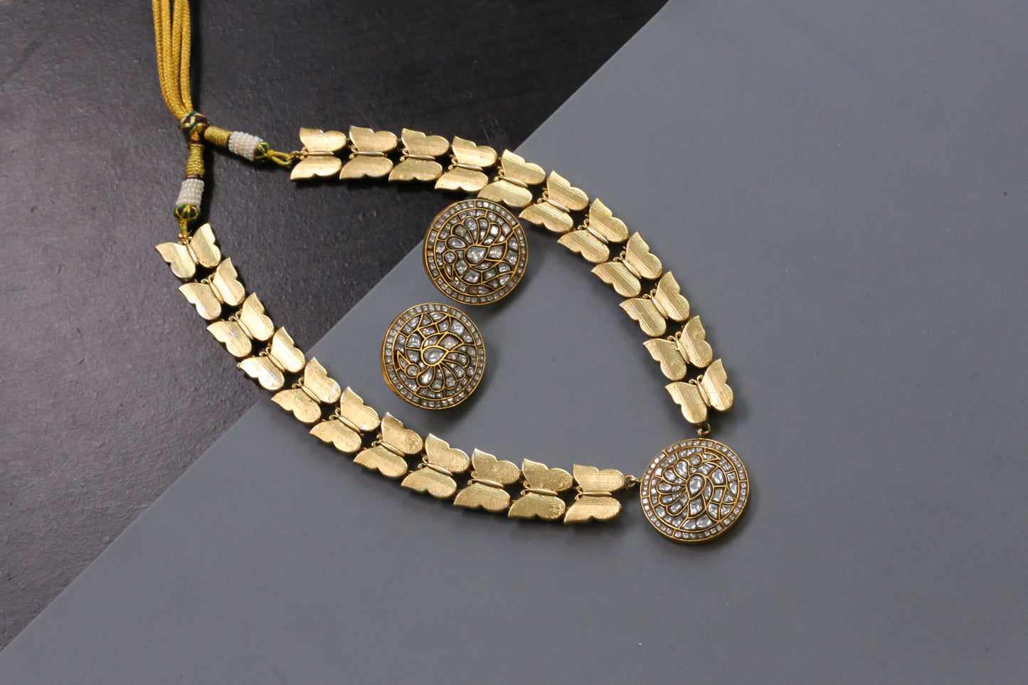 Surabhi Contemporary Jadau Necklace Set