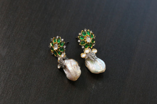 Tara Barouque Pearl Victorian Earrings (101-92)