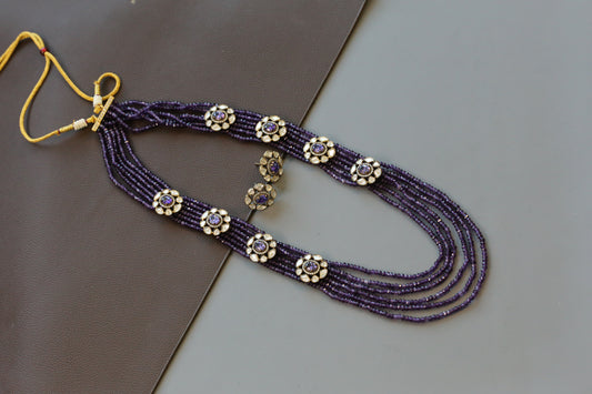 Amethyst Layered Moissanite Set - Style 1