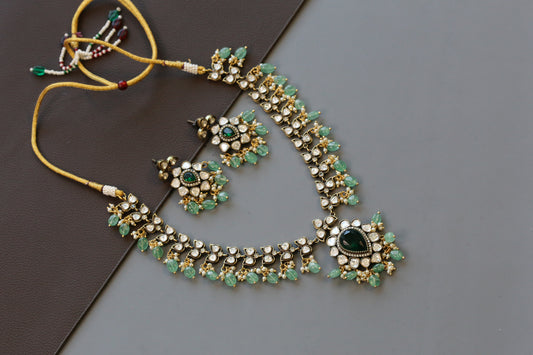 Victorian Polki Green Set