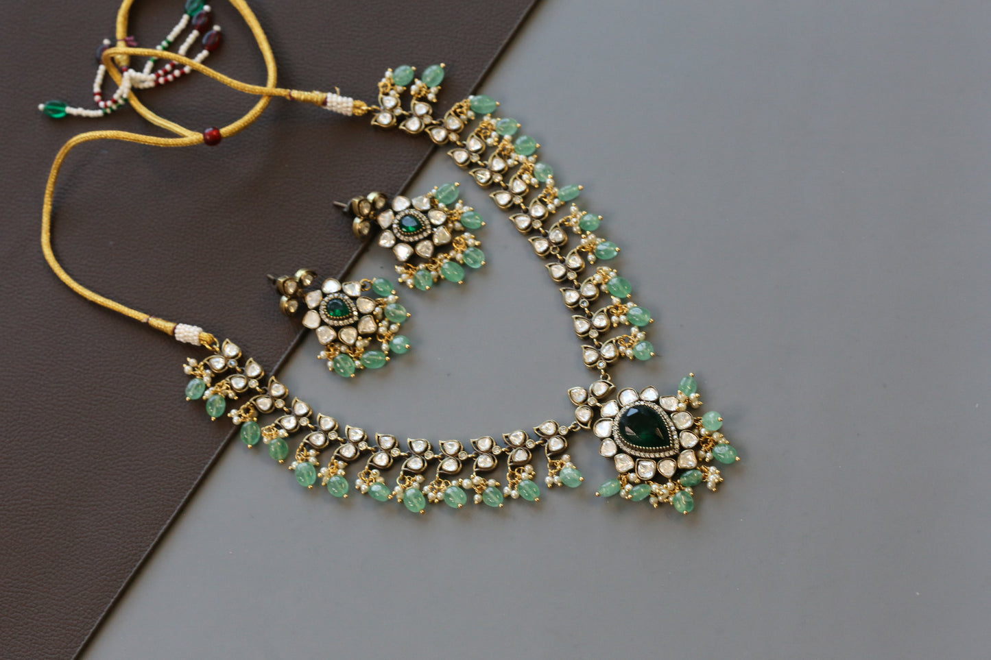Victorian Polki Green Set