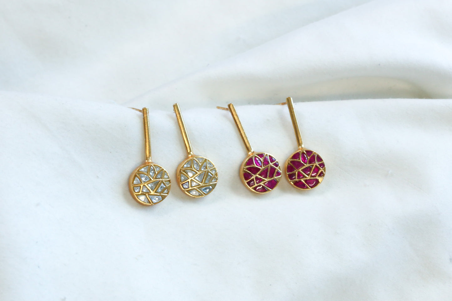 Sona Contemporary Jadau Kundan Earrings