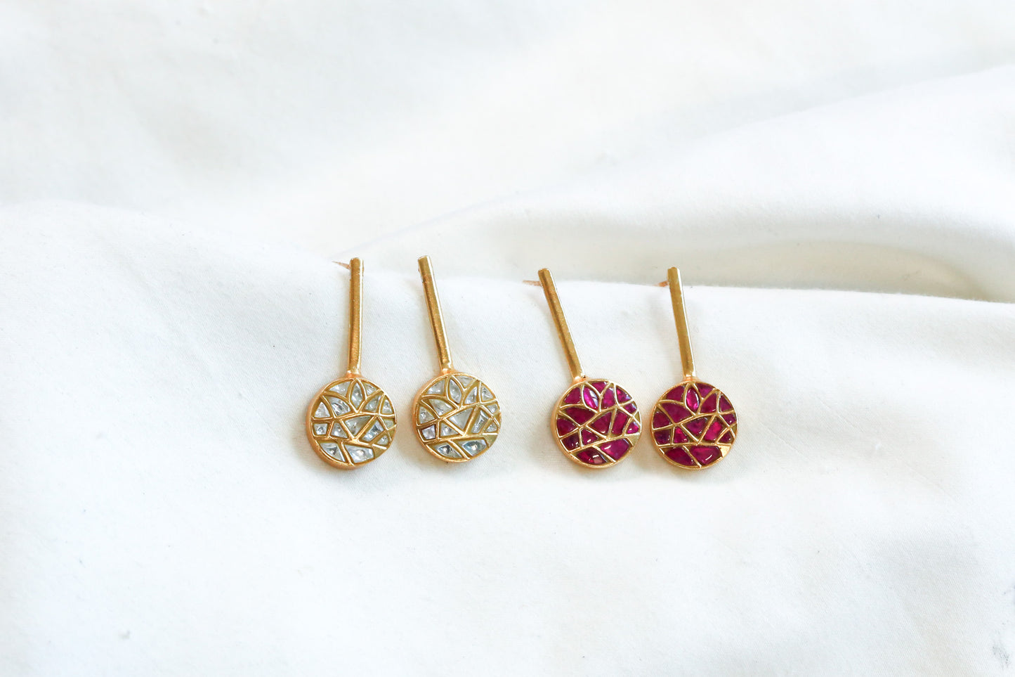 Sona Contemporary Jadau Kundan Earrings