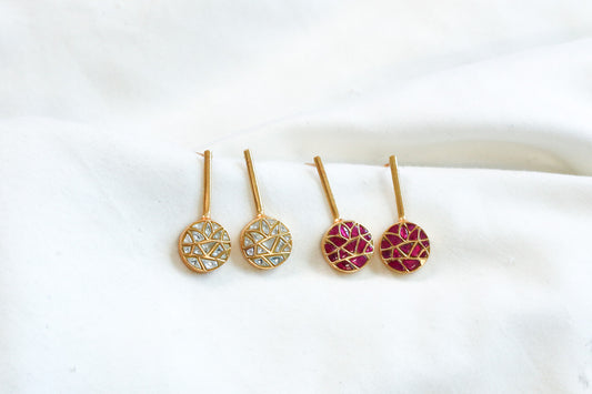 Sona Contemporary Jadau Kundan Earrings