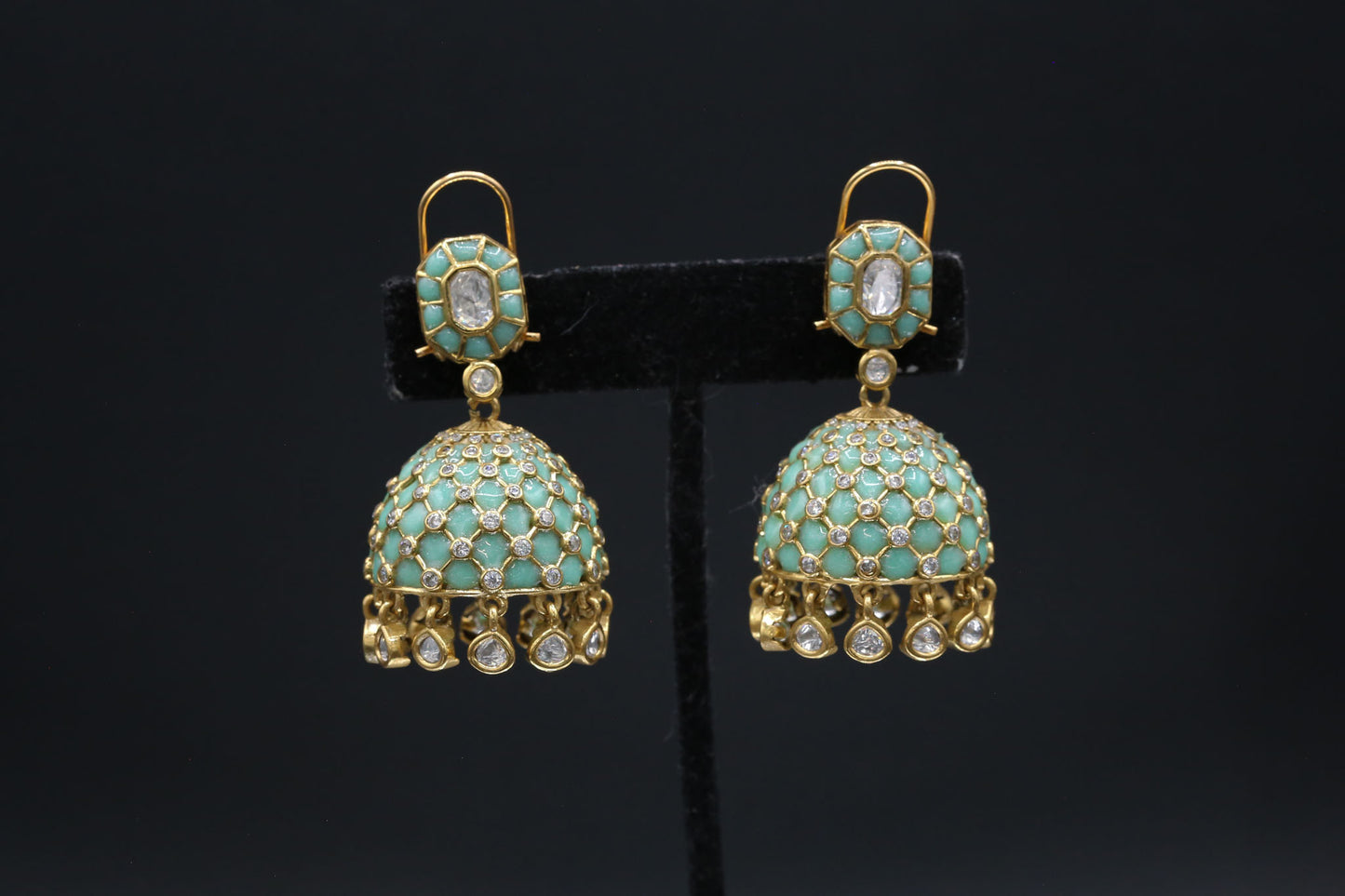 Takkar Kundan Polki Kundan Jhumka - Mint