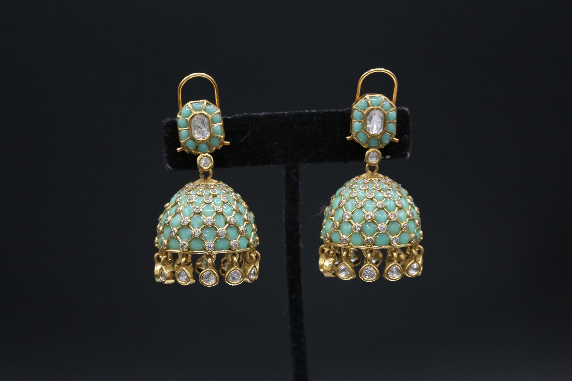 Takkar Kundan Polki Kundan Jhumka - Mint
