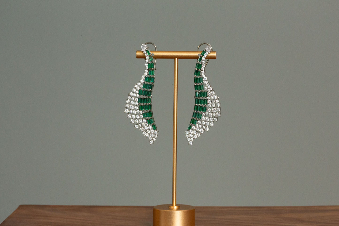 Designer Baguette Stone Earrings
