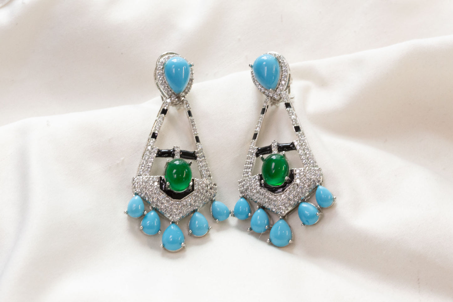 Ananaya Pota Doublet Earrings (Colors Available)