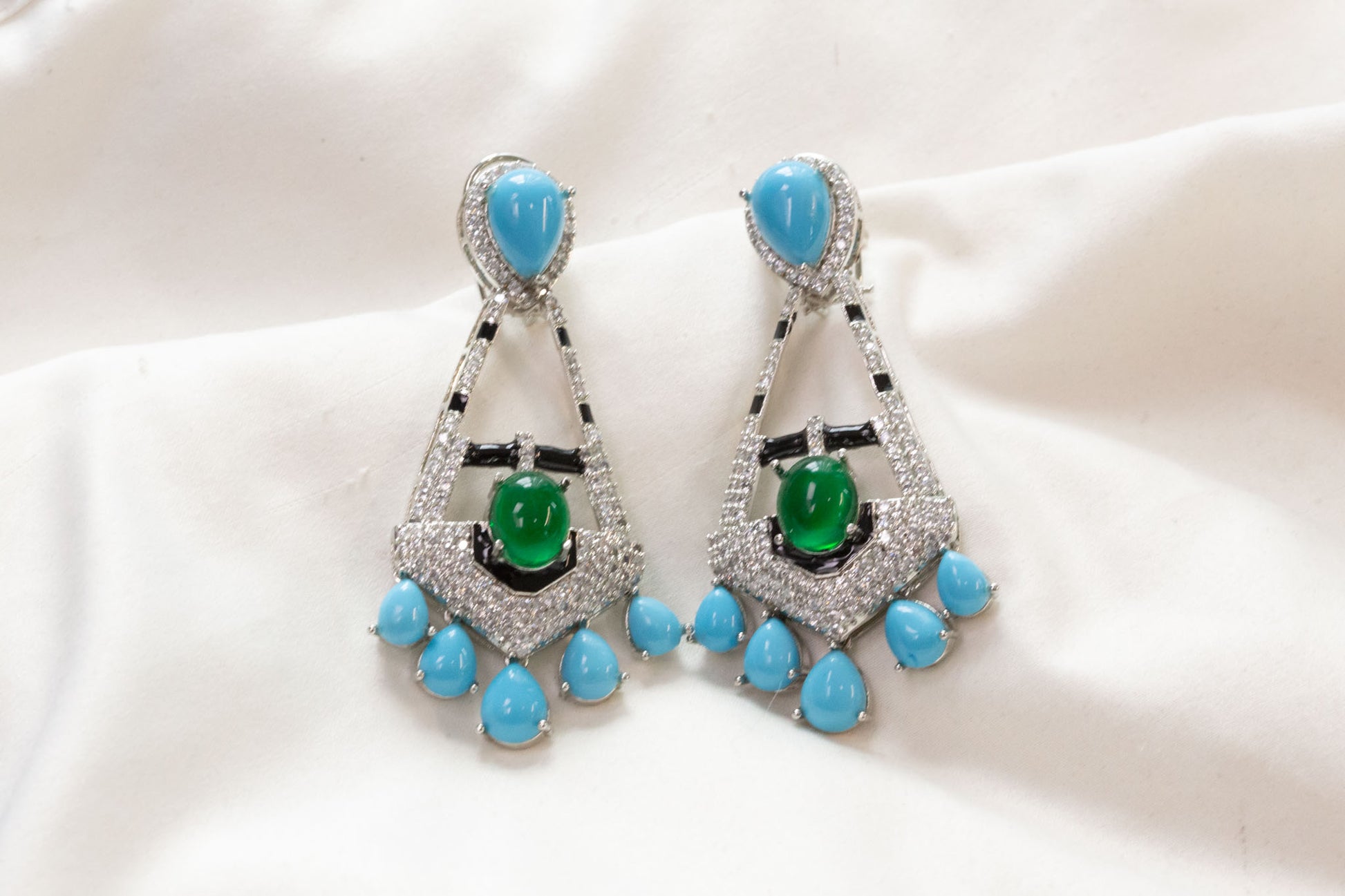 Ananaya Pota Doublet Earrings (Colors Available)