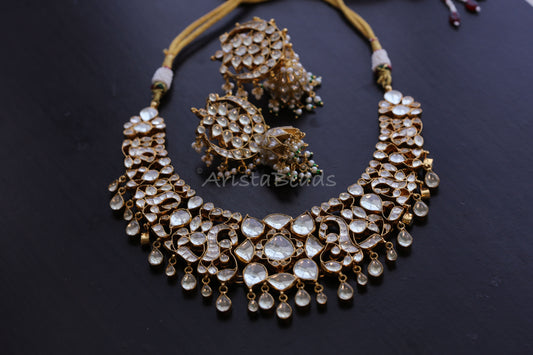 Navya Big Kundan Pachi  Necklace Set (103-85)
