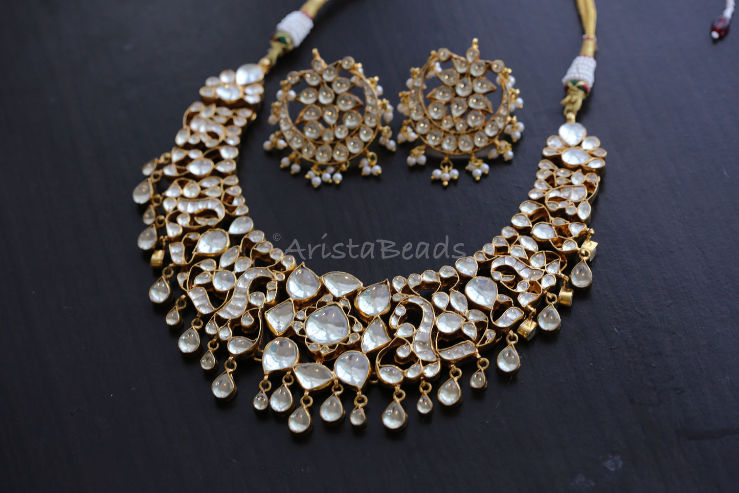 Navya Big Kundan Pachi  Necklace Set (103-85)