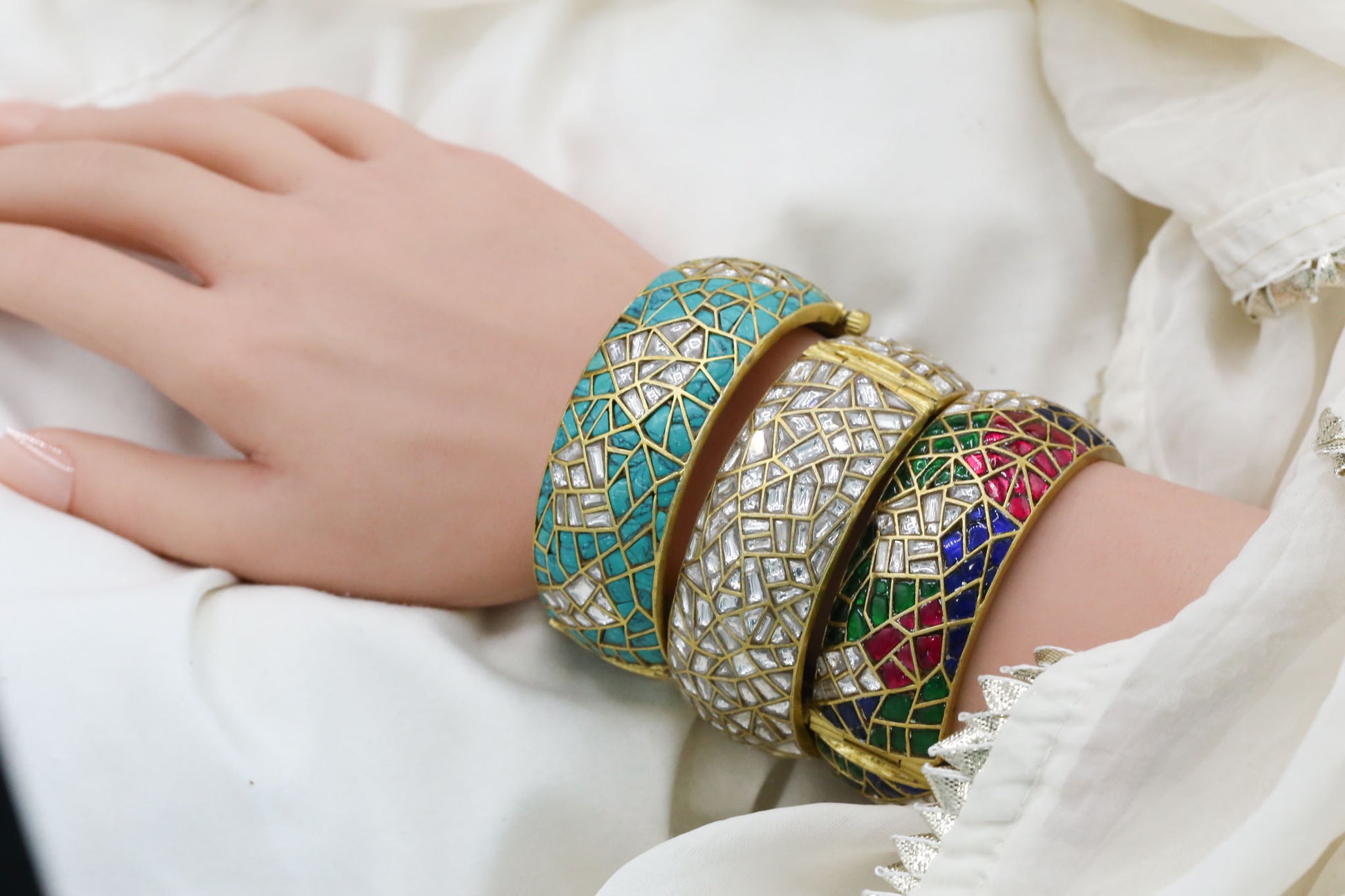 Sunidhi Takkar Jadau Kundan Bangle (2.6 Openable)