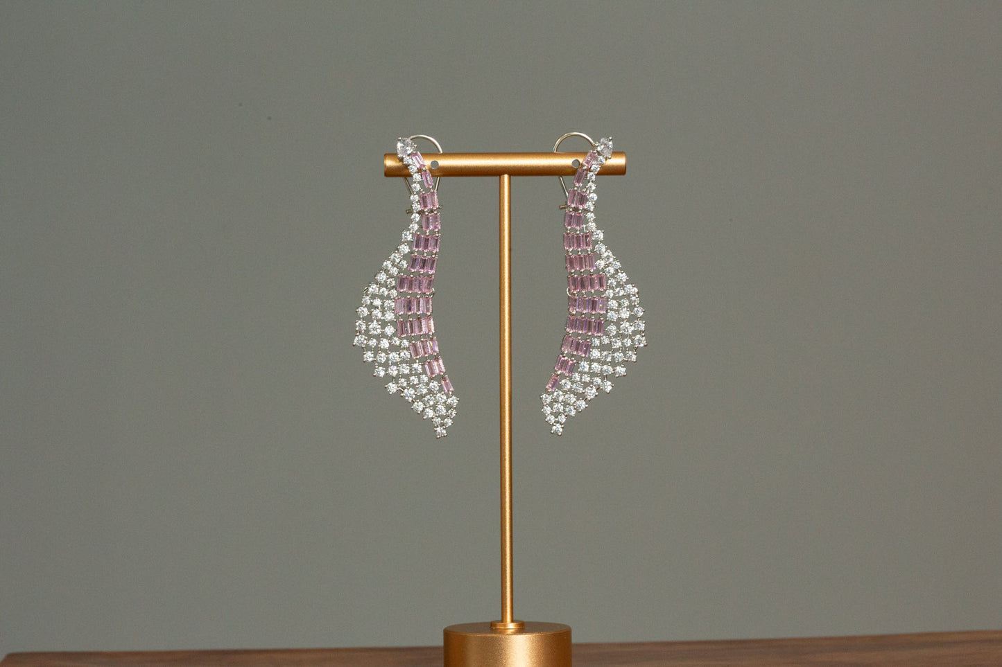 Designer Baguette Stone Earrings