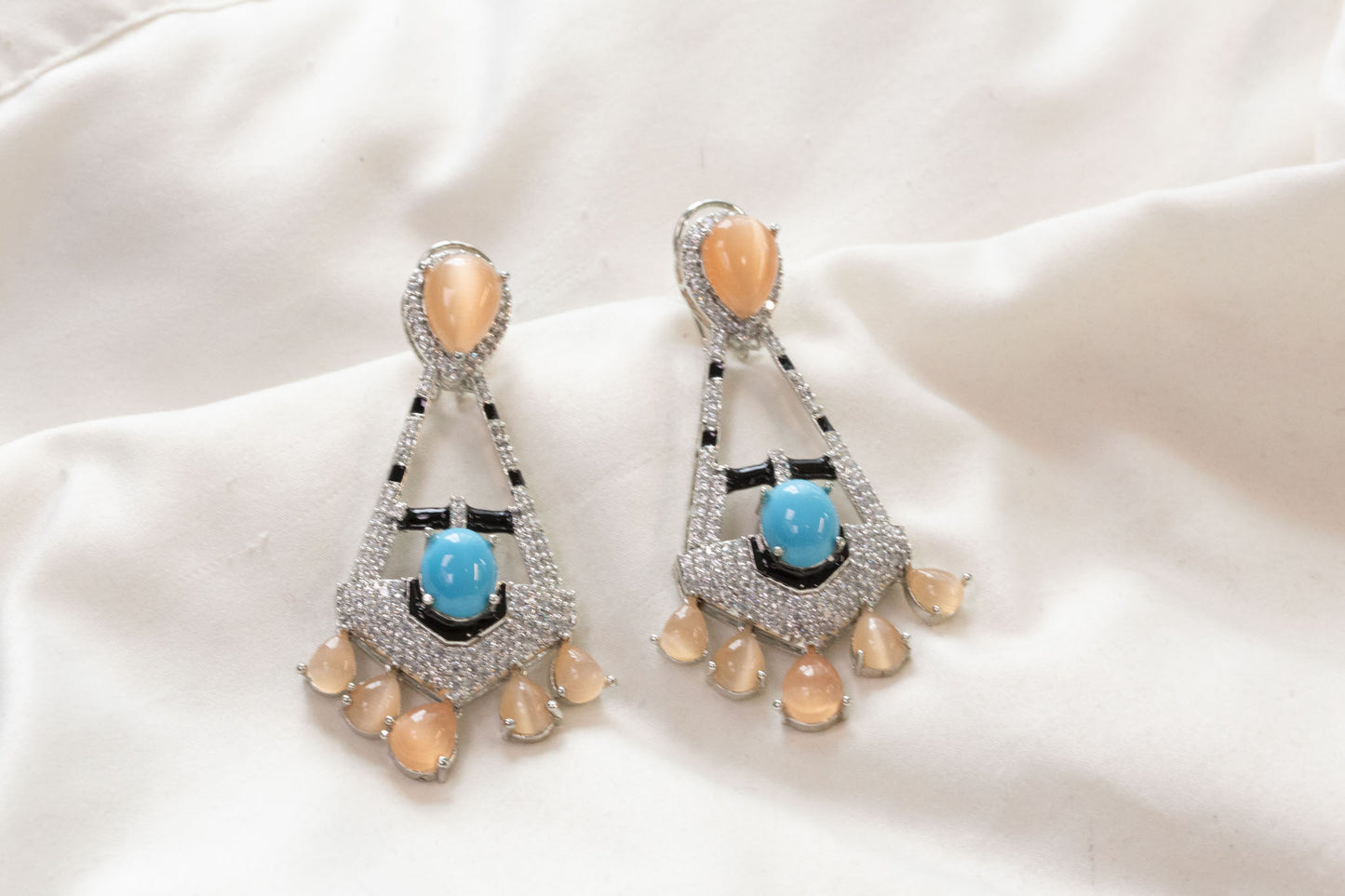 Ananaya Pota Doublet Earrings (Colors Available)