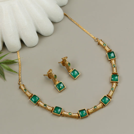 Dainty Pota Doublet Set - Green (104-29)
