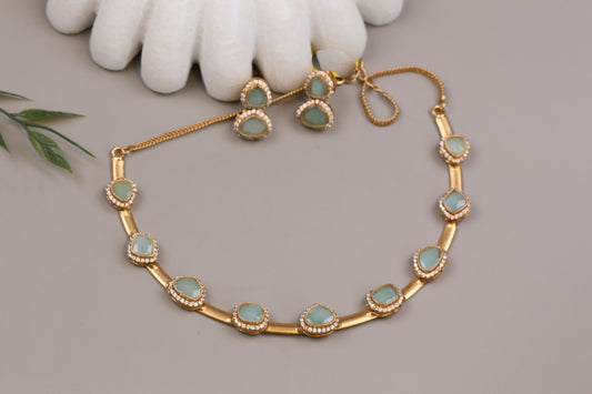 Dainty Pota Polki Set (104-32) - Mint