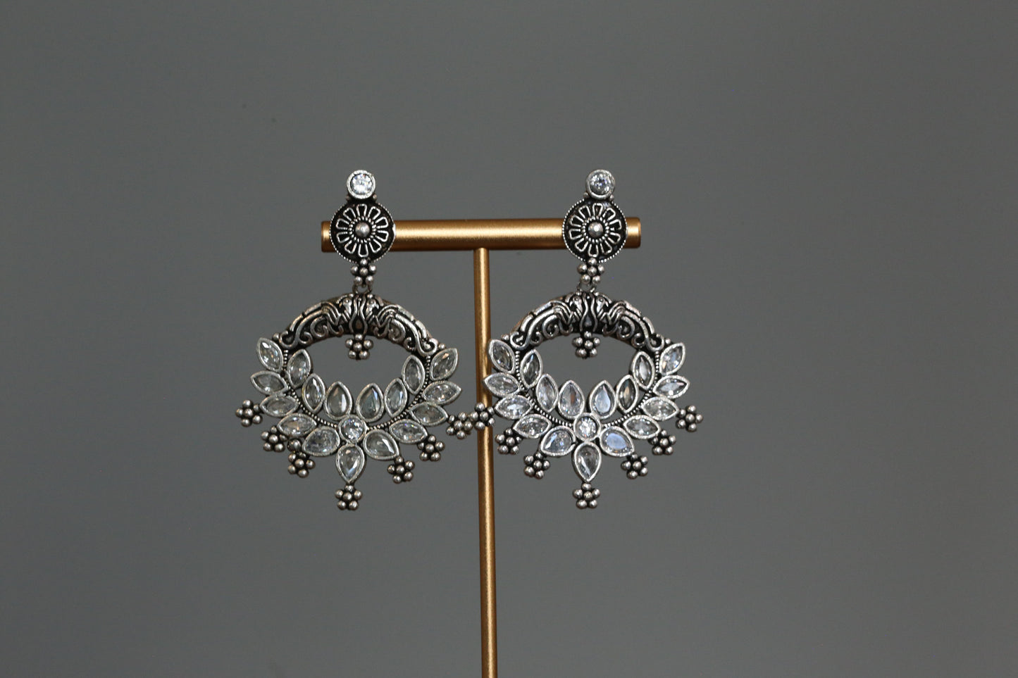 Clear Oxidized Chandbaali