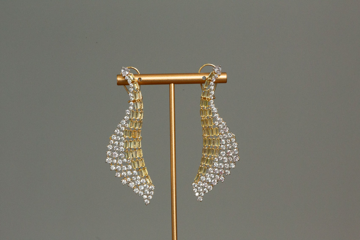 Designer Baguette Stone Earrings