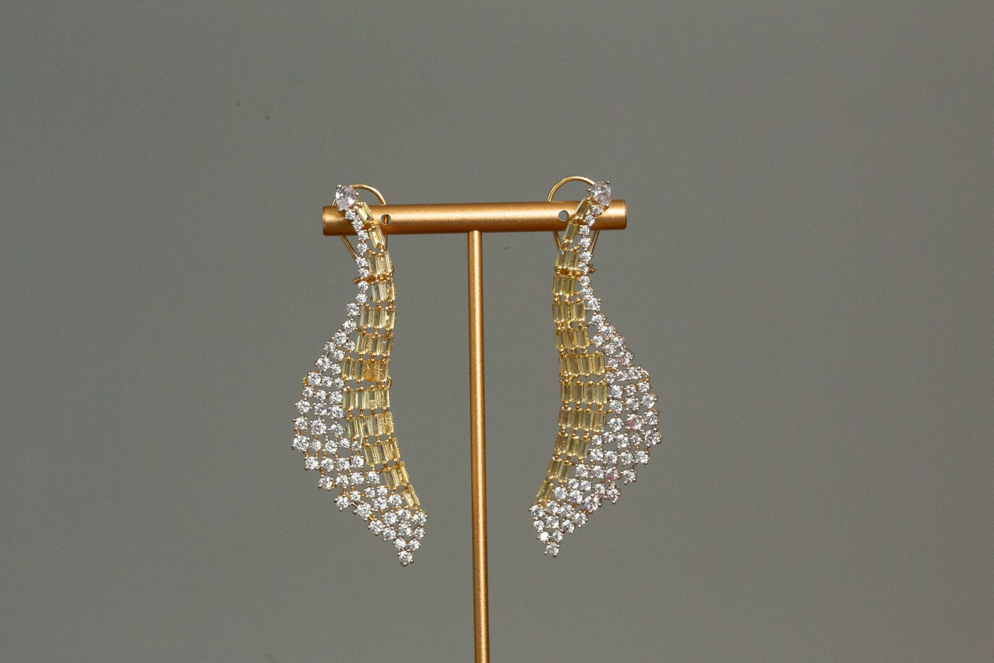 Designer Baguette Stone Earrings