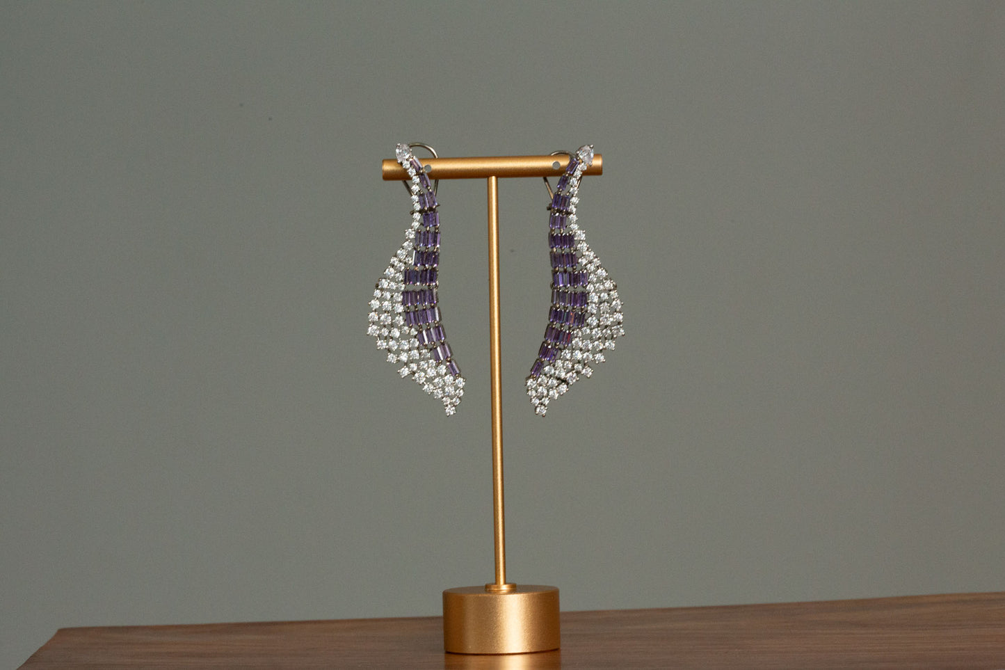 Designer Baguette Stone Earrings