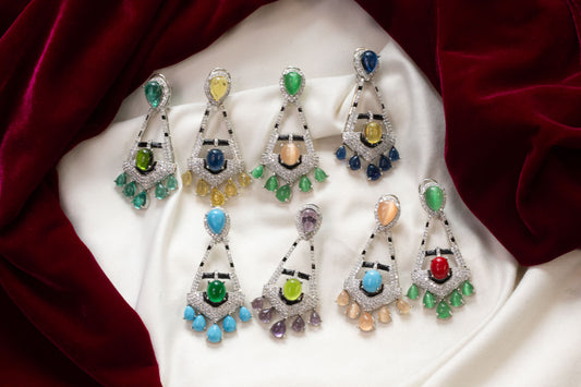 Ananaya Pota Doublet Earrings (Colors Available)