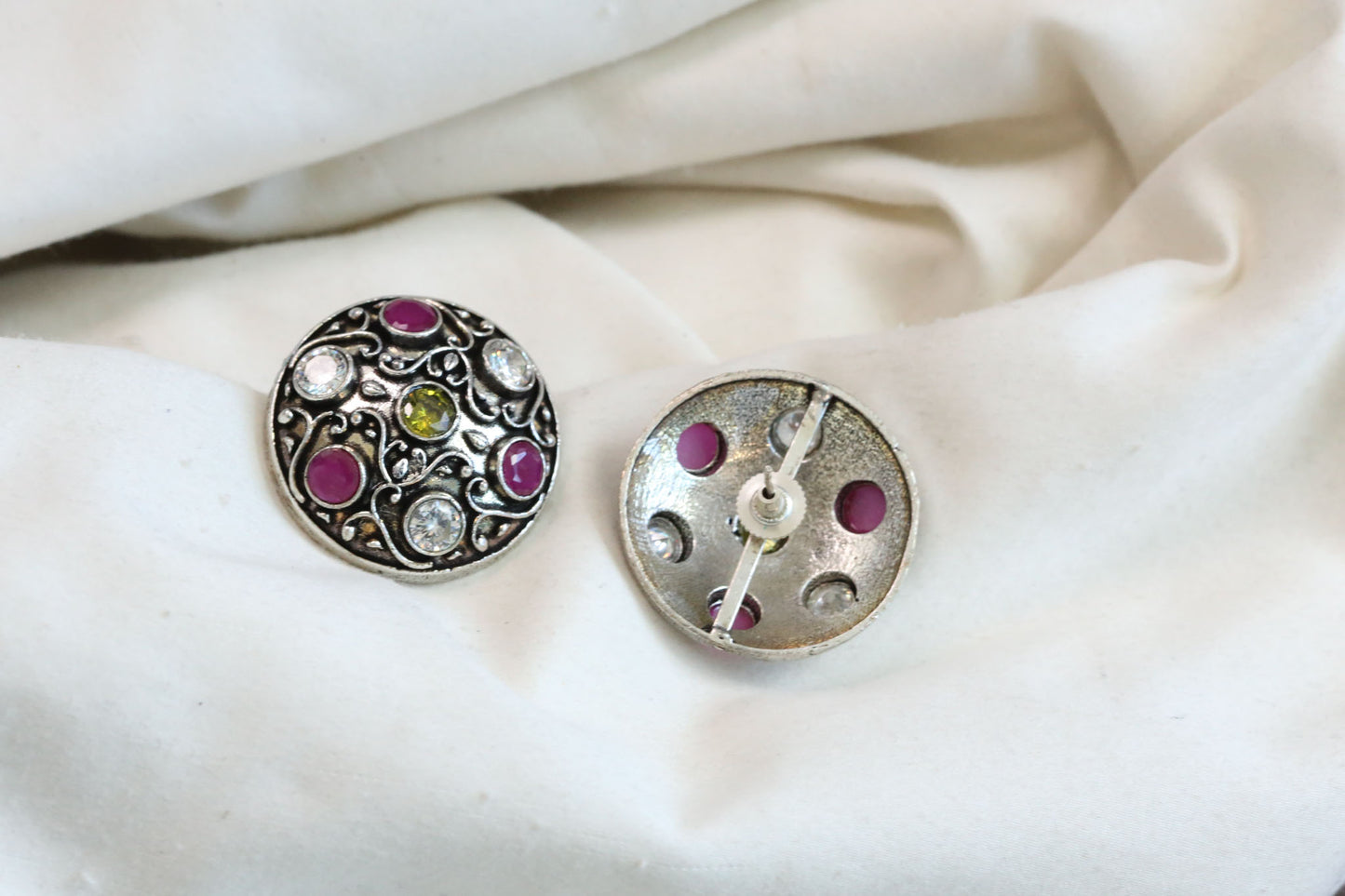 Oversized Oxidized Studs