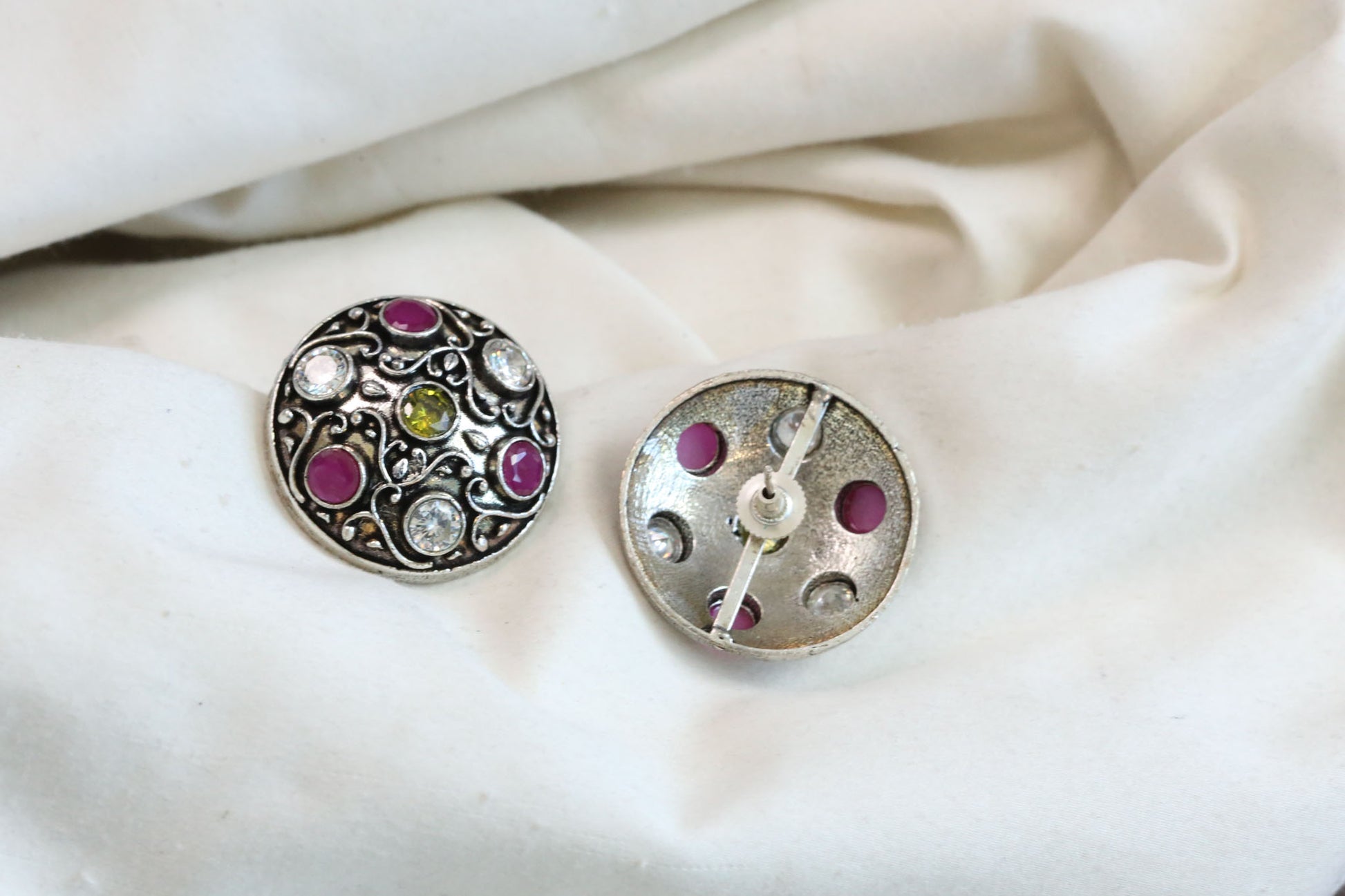 Oversized Oxidized Studs