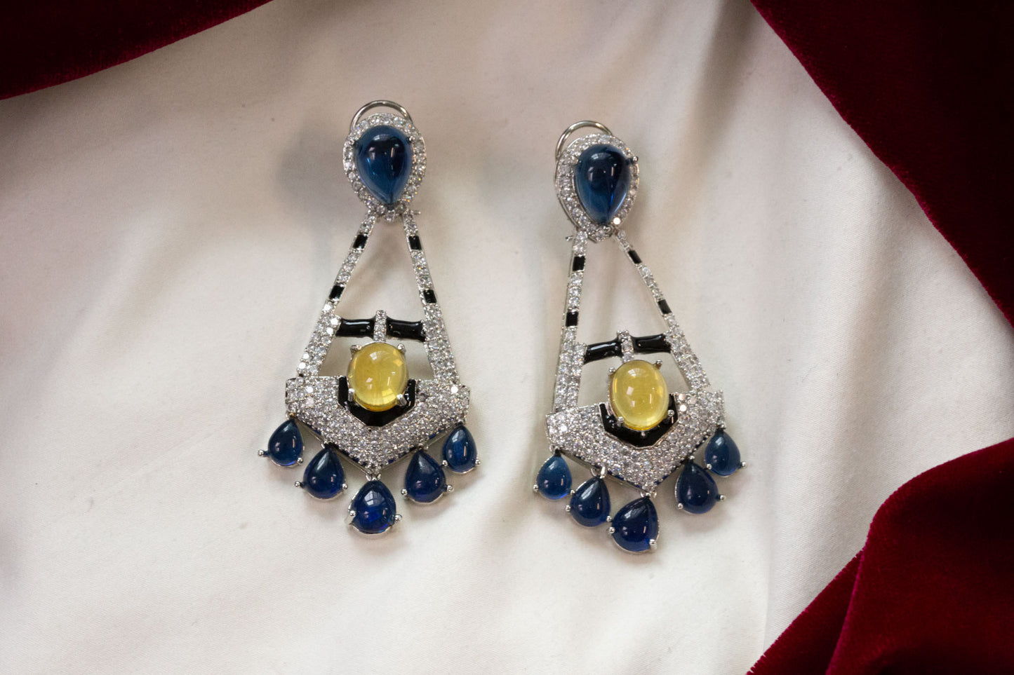 Ananaya Pota Doublet Earrings (Colors Available)