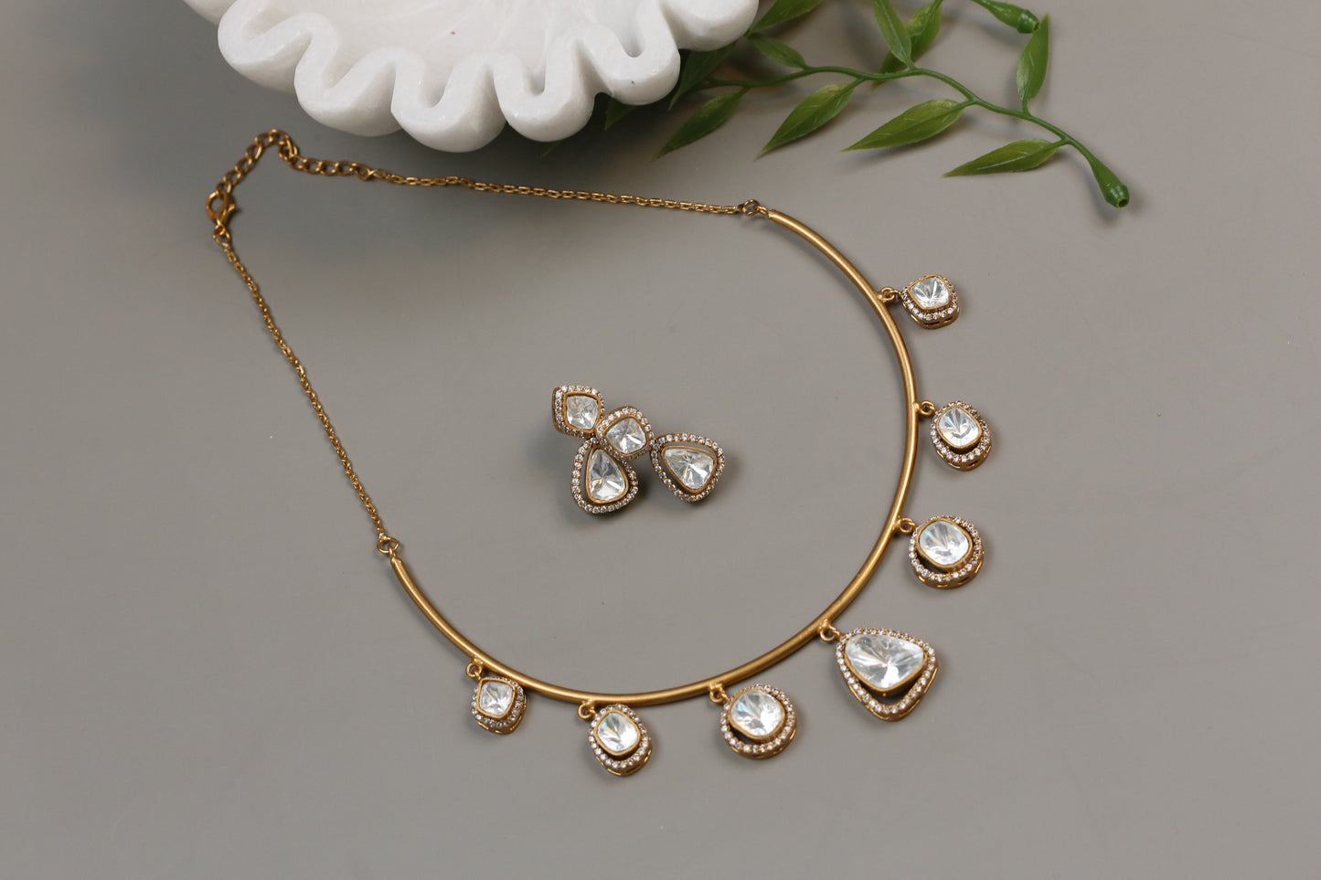 Premium Dainty Polki Hasli Set (104-40)